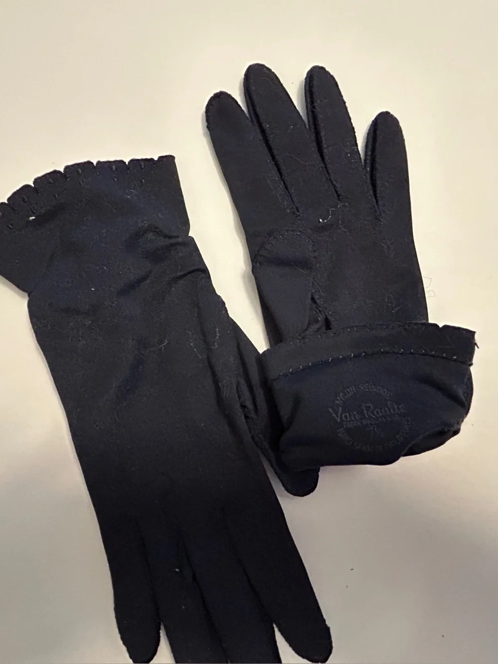 Vintage Women's Gloves 16 Pairs Black Brown Blue Peach Variety Lengths